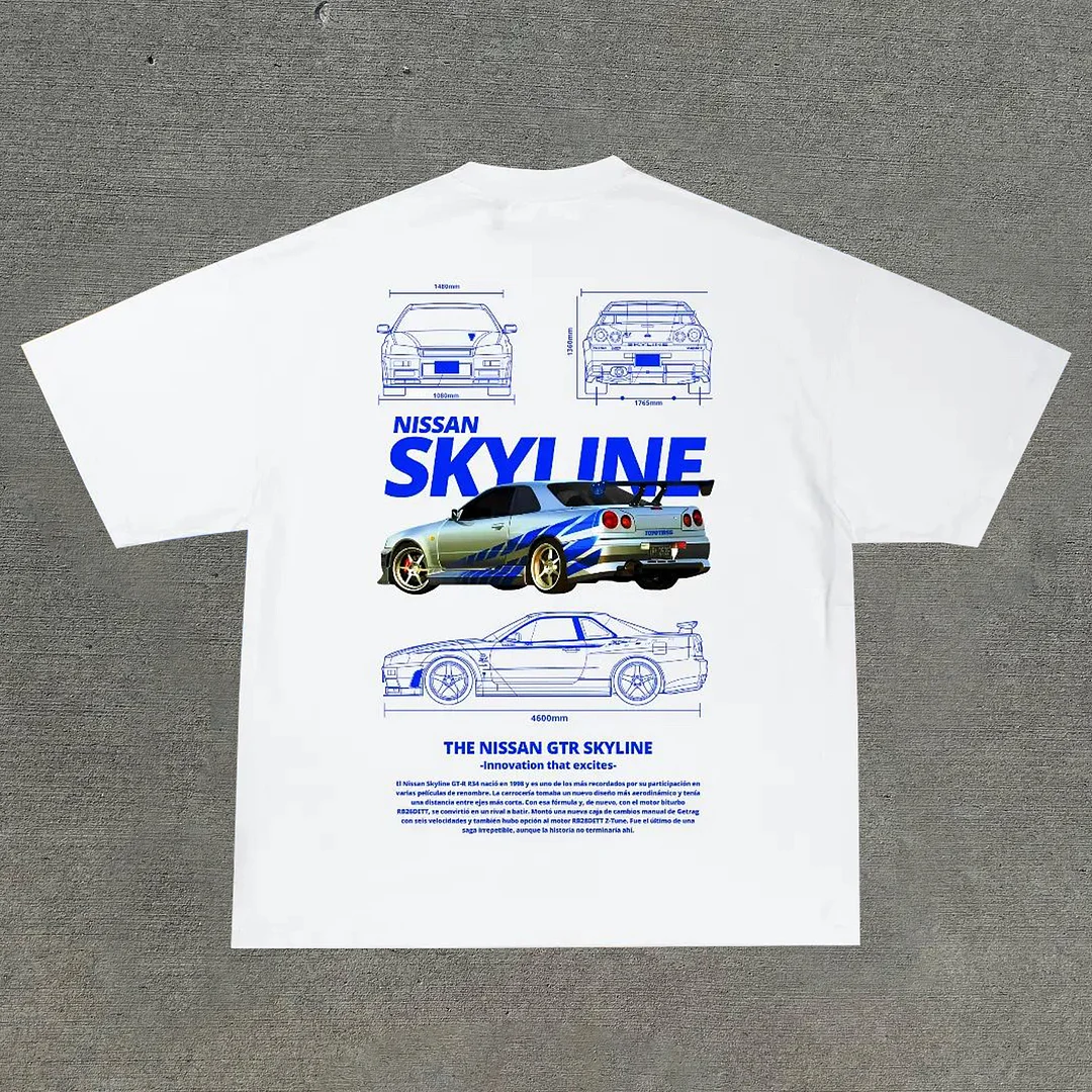 Personalized printed racing T-shirt