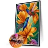 Diamond Painting -5D Full Round Drill Birdsong Fragrant Flowers(60x40cm)