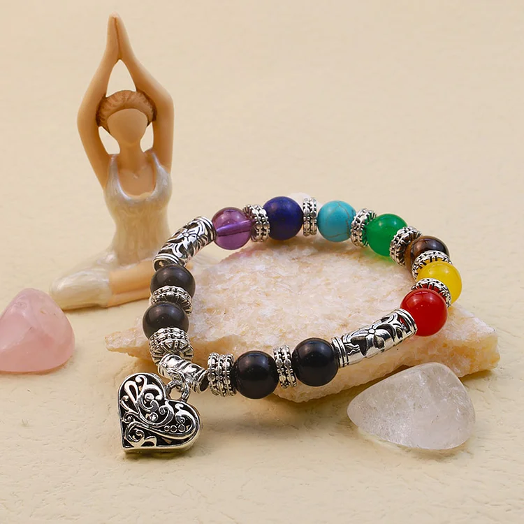 Olivenorma 7 chakra healing bracelet