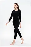 Cationic Warm Women's Seamless Underwear Suit