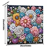 (Pre-Framed)Diamond Painting-DIY Crystal Rhinestone Colorful Flowers(25x25cm)