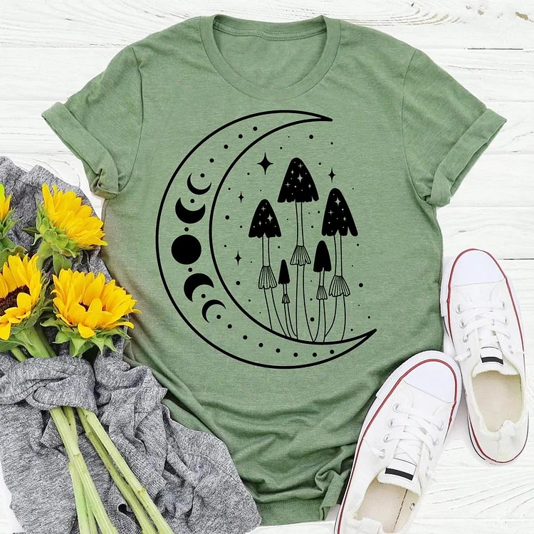 PSL - Magic mushroom on the moon village life T-shirt Tee -05212