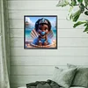 Diamond Painting -5D Full Round Drill Black Girl