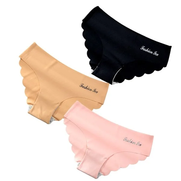 3PCS/Set Women Seamless Lingerie Female Thongs Sexy Underwear Woman Invisible Low-Rise Underpant Women's Panties Bikini Briefs