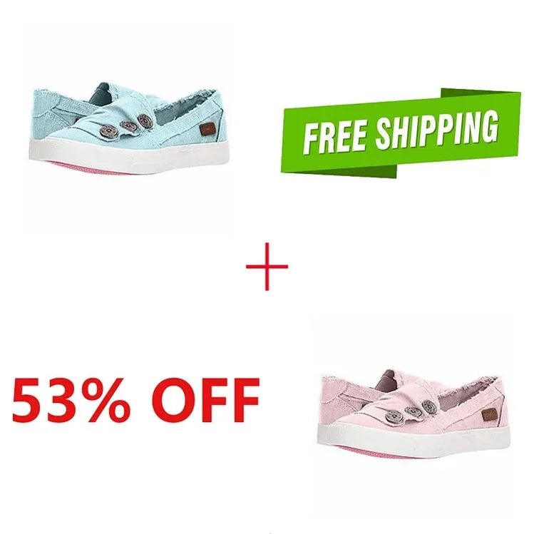 Women Casual Button Comfy Sneakers