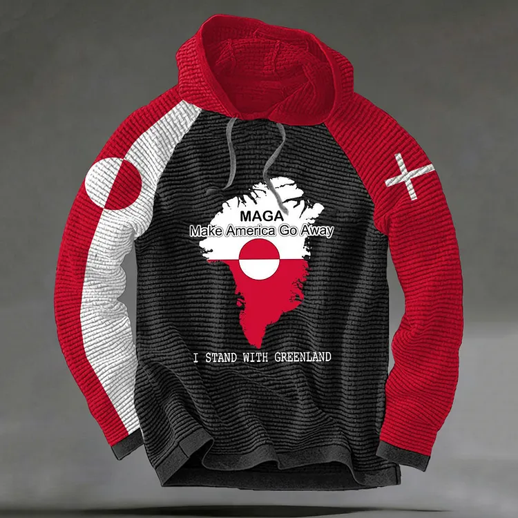 Men's Greenland Waffle Plaid Hoodie