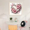 (Counted/Stamped) Flowers Heart-11CT Cross Stitch 40*40cm/15.75*15.75in