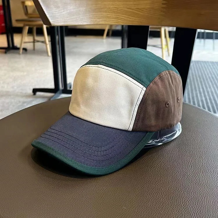 5 Panel Baseball Cap Retro Hiphop Snapback Hats for Men Women Lightweight Multi Color Vintage Camp Hat Oversized Baseball Caps