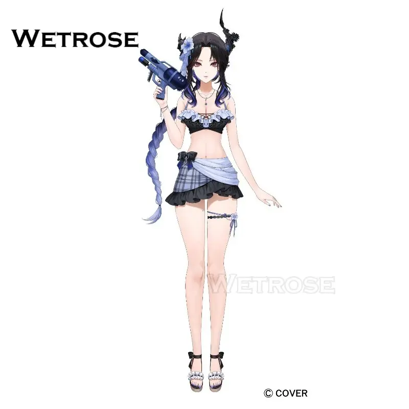 [Deposit Poll] Wetrose Hololive EN Vtuber Nerissa Ravencroft Swimsuit Cosplay Costume 