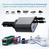4 in 1 USB Car Charger Socket 86W Telescopic Power Outlet PD QC3.0 (2 Type C)