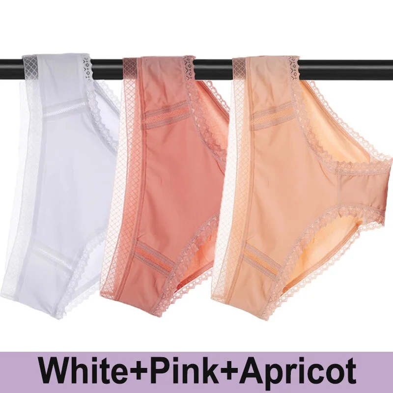 3PCS/Set Seamless Underwear Sexy Lace Panties Women Panties Female Underpants Briefs Soft Smooth Panties  Intimates Lingerie