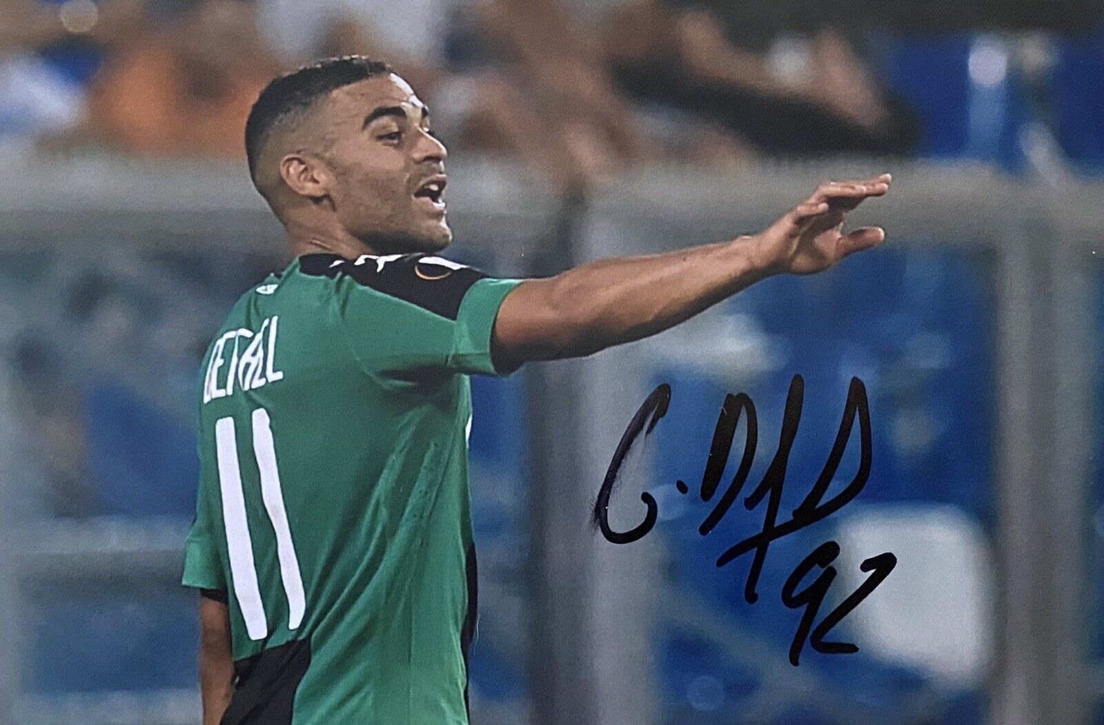 Gregoire Defrel Hand Signed Sassuolo 6X4 Photo Poster painting 2