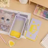 Crown Flip Cover Diamond Painting Sorting Tray with Spout (Lavender)
