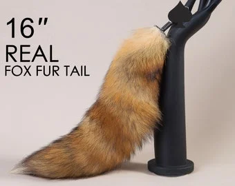 red fox tail pulg brown short tail butt plug wolf tail buttplug detach tail  plug sex toy anal plug anime cosplay ass plug sextoy -mature