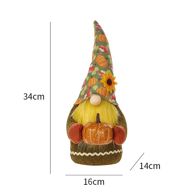 Lovely Fall Pumpkin Gnome Home Decoration for Halloween & Christmas