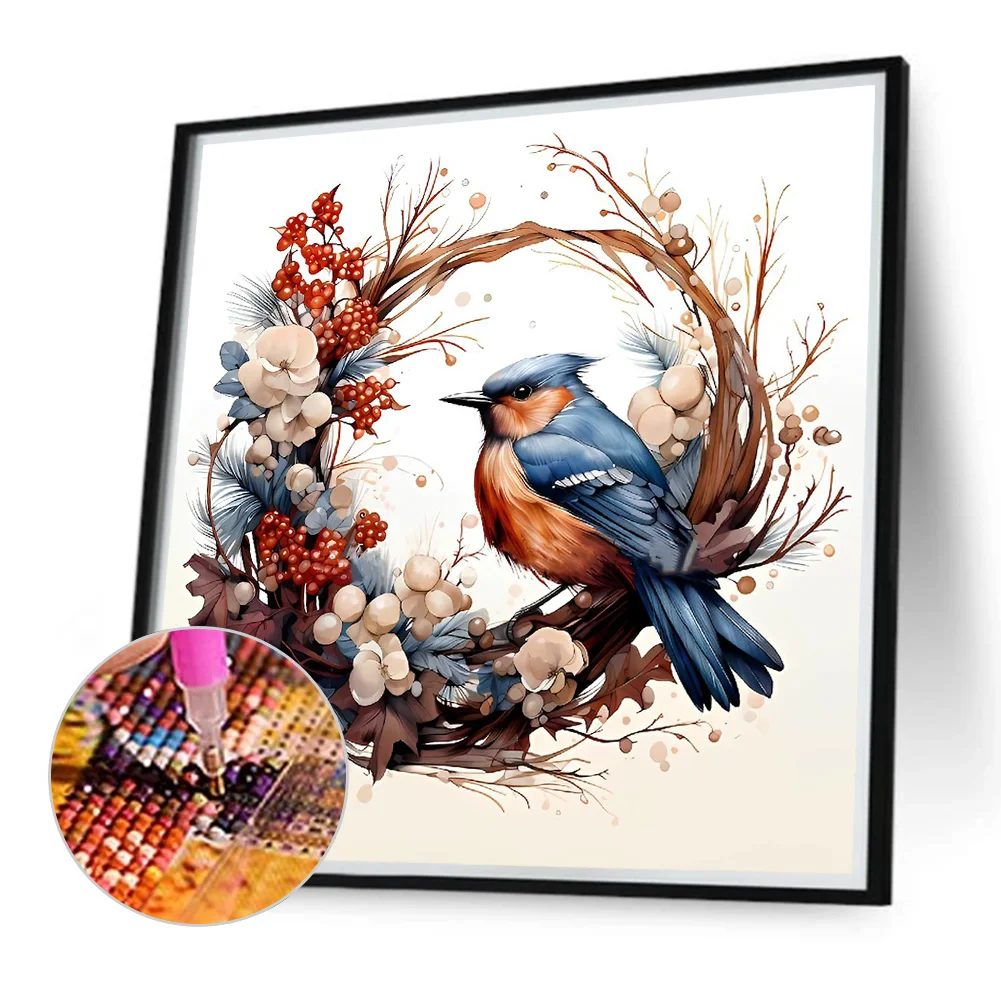 Diamond Painting - Full Round Drill - Garlan Bird(Canvas|40*40cm)