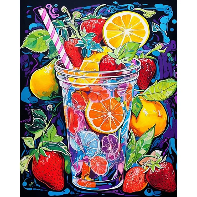 Fruit Cup - Painting By Numbers - 40*50CM gbfke