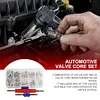 102Pcs AC Shrader Valve Core with Tool Air Conditioning Assortment Kit for