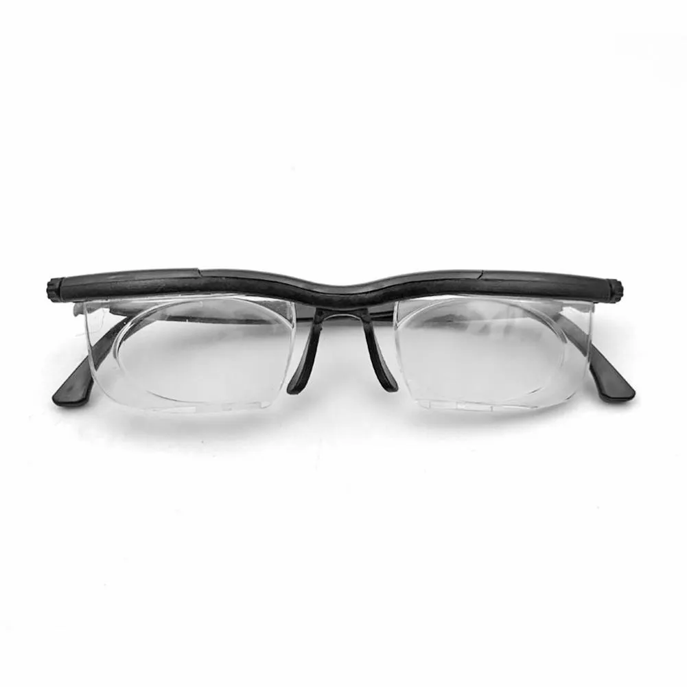Dial Adjustable Glasses Variable Focus for Reading Distance Vision Eyeglass