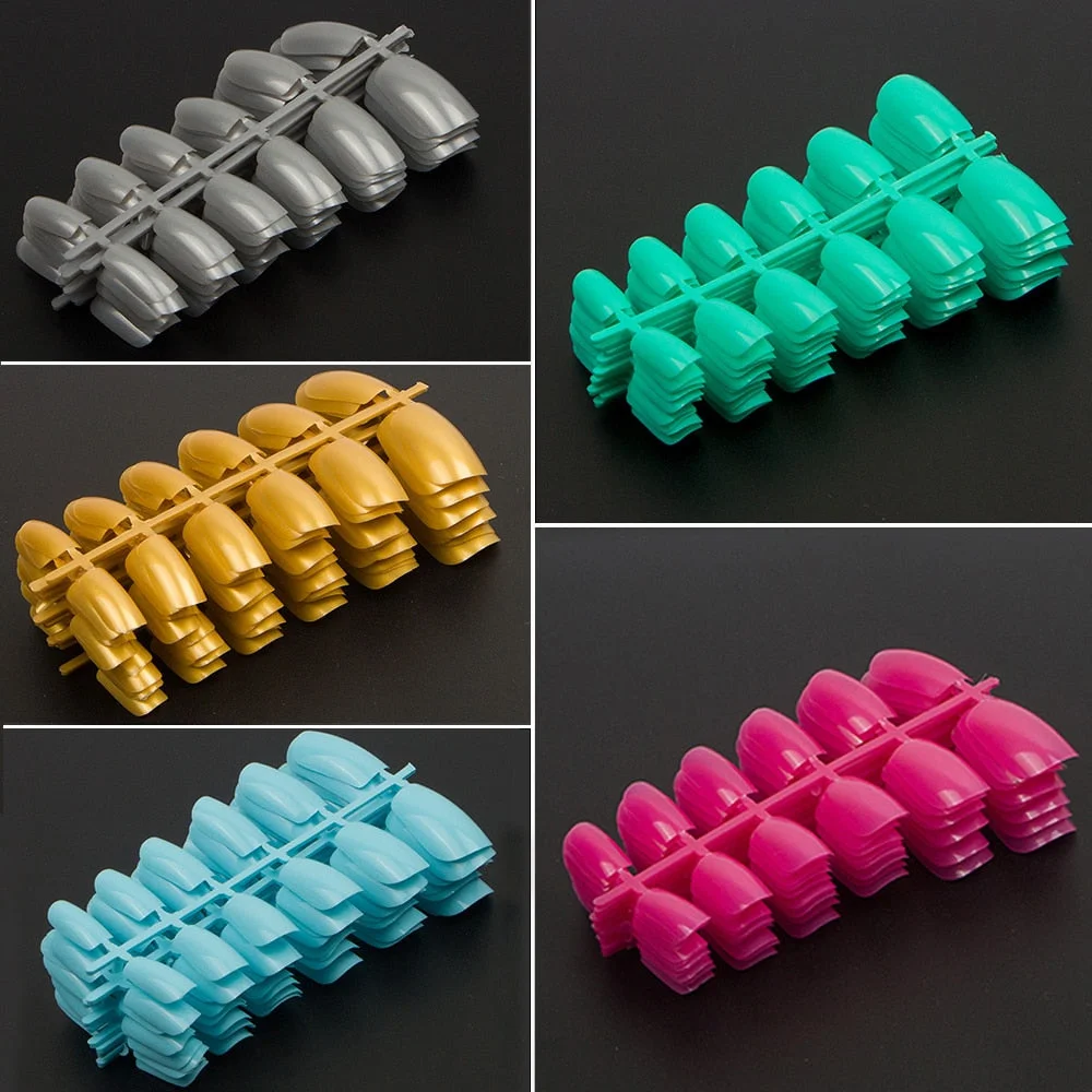 600pcs/pack Full Cover Acrylic Nail Tips Square Shape False Nail Tips 10 Sizes Short Faux Ongles Fake Nails For Nail Art Designs-Nail Inspo