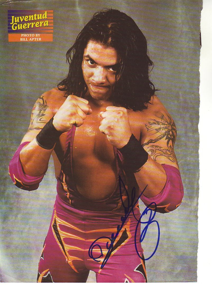 WWE WWF JUVENTUD GUERRERA AUTOGRAPHED HAND SIGNED 8X10 Photo Poster painting WRESTLING PICTURE