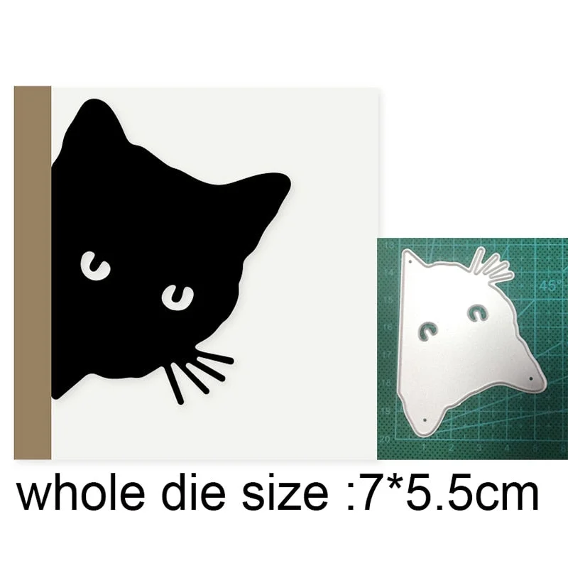 Fox Bear Owl Craft Dies Metal Cutting Dies Cut Die Mold Cat Catching Butterfly Scrapbooking Dies Paper Knife Mould Blade Punch