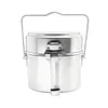 Aluminum Alloy Lunch Boxes Pot W/ Handle Metal Lunch Box for Camping and Travel