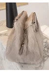 Ladies Fashion High Quality Fur Bag Mink Hair Styling Handbag Real Fur Lady Bag Charming Charm Luxury Handbag New 2023