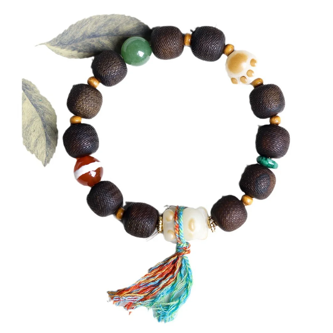 Men's Bohemian Bodhi Root Cat's Paw Bracelet-inspireuse