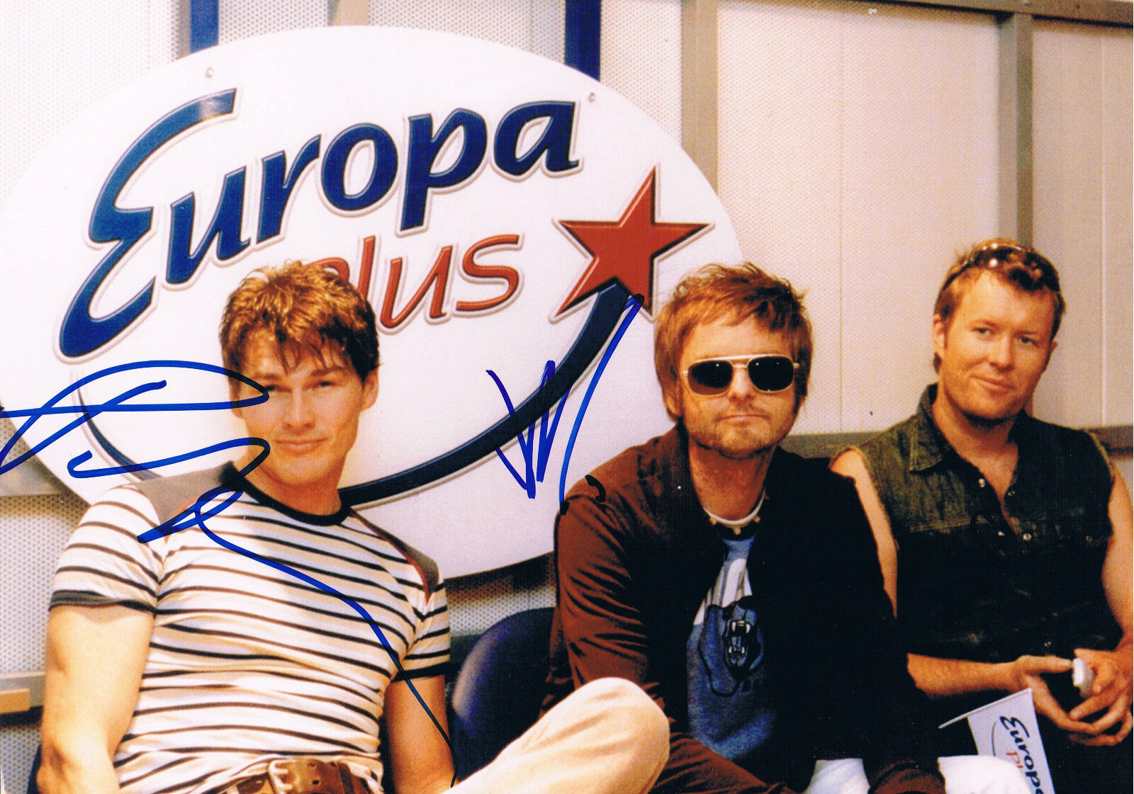 A-HA genuine autograph 8x12