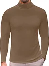 Ekouaer Men's Turtleneck Long Sleeve Turtle Neck Shirts Basic Lightweight Undershirt Thermal Pullover Sweater S-XXL