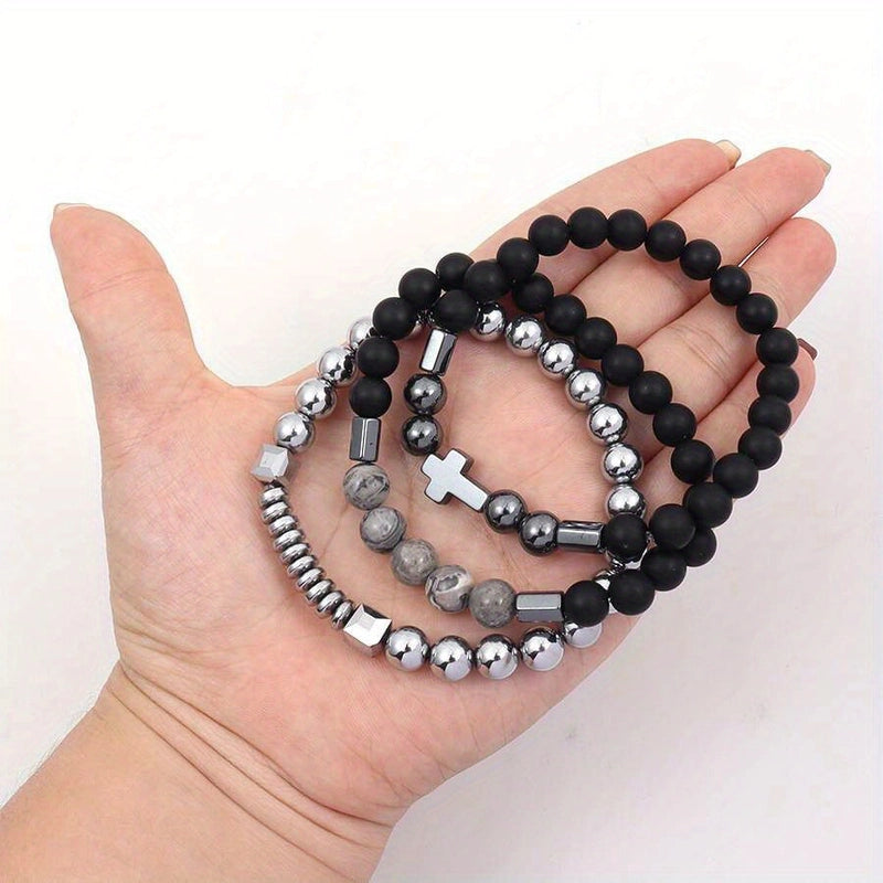 Alloy Acrylic Bracelet Vintage Boys Beaded Bracelet Men Trendy Brands Personality Men’s Bracelet Hip Hop Accessories