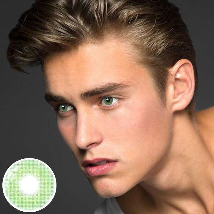 Men's EMERALD GREEN Colored Contacts
