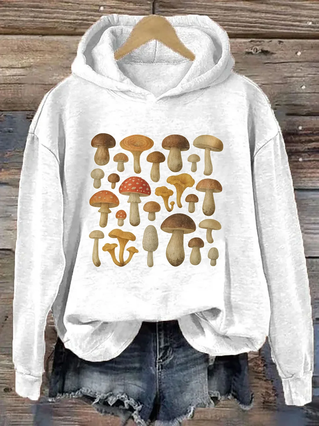 Vintage Mushroom Hoodie