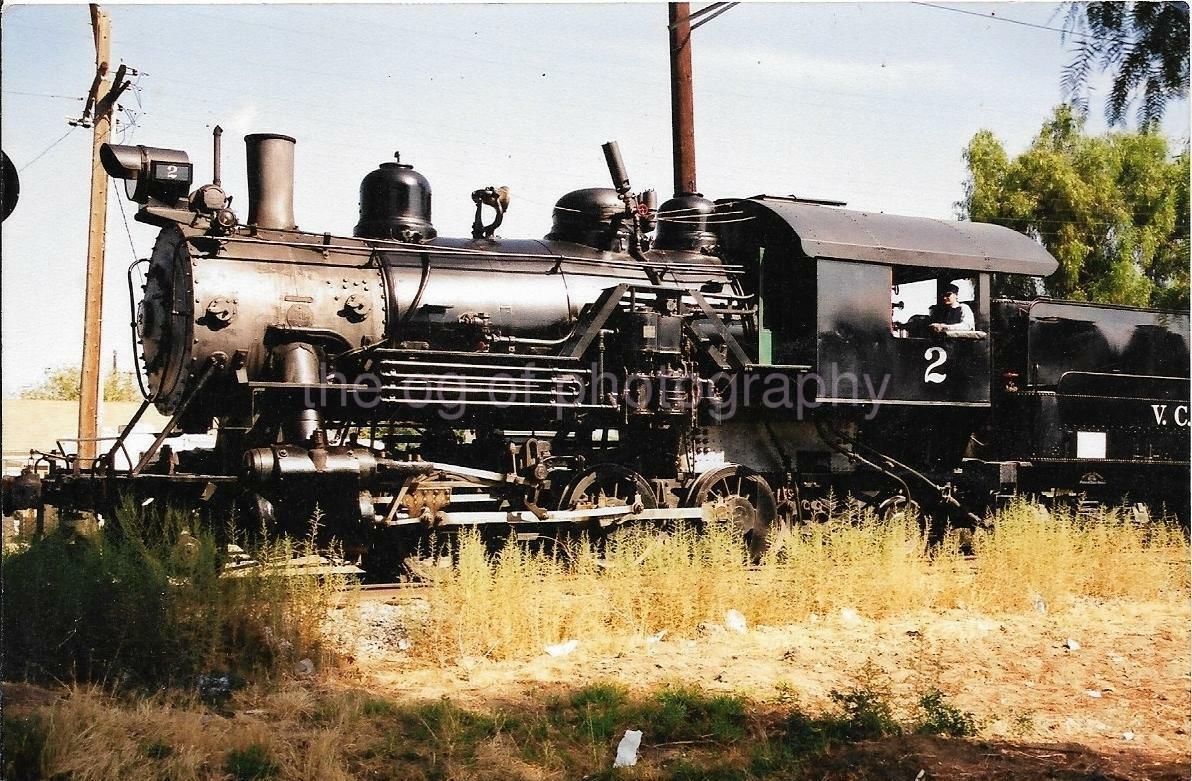 Locomotive FOUND Photo Poster paintingGRAPH Color RAILROAD TRAIN Snapshot VINTAGE 04 22 U