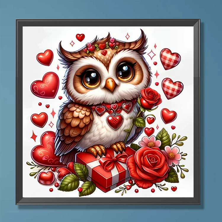 Snuqevc Adult Diamond Painting Kits - Pink Rose Owl Full Diamond Canvas  Diamond Animal Art Painting, Stress Relief Artwork for Room Decor Wall  Decor