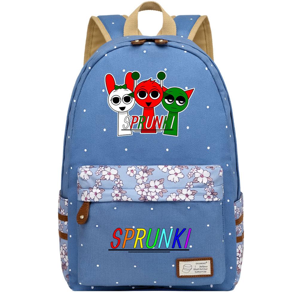 Mayoulove Sprunki Backpack Lightweight Design with Multiple Pockets for School Use-Mayoulove