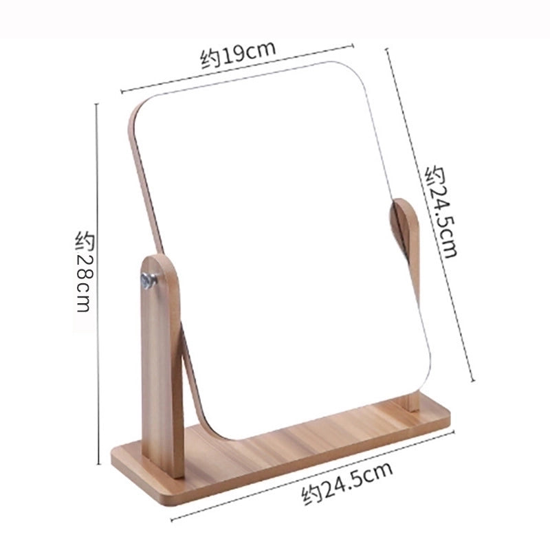 Minimalist Solid Color Wood Mirror 1 Piece