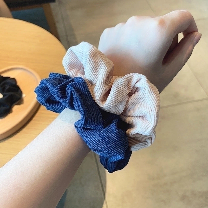 Retro Autumn And Winter Corduroy Hair Ring Fabric Simple Hair Scrunchies