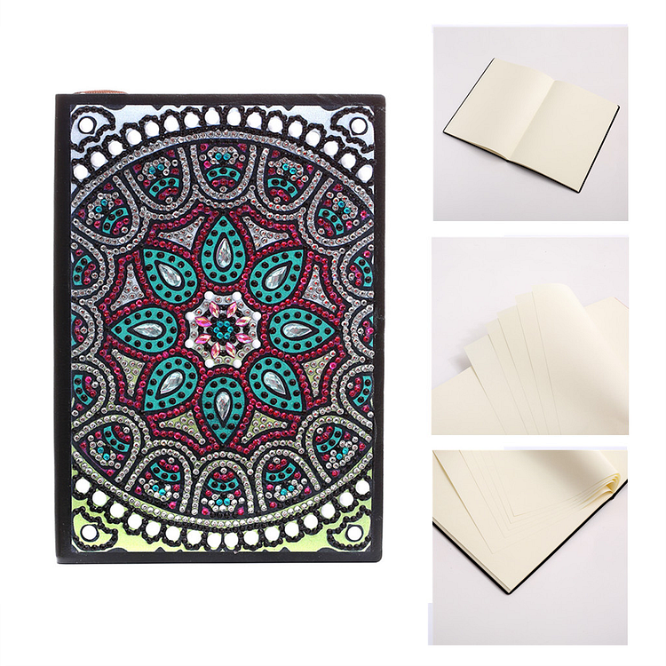 DIY Mandala Special Shaped Diamond Painting 50 Page A5 Sketchbook Painting Book