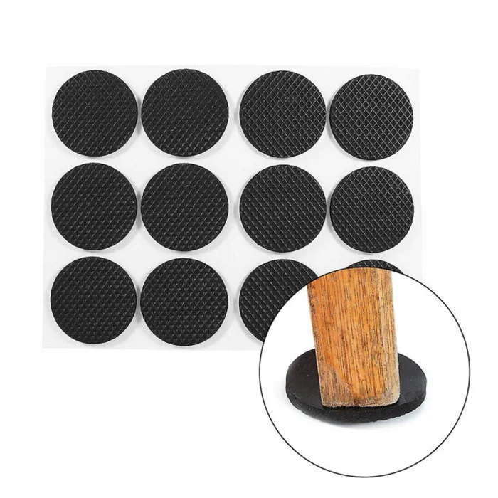 Non-slip Self-adhesive Rubber Feet Pads Black Funiture Chair Pads Protector Floor Protectors