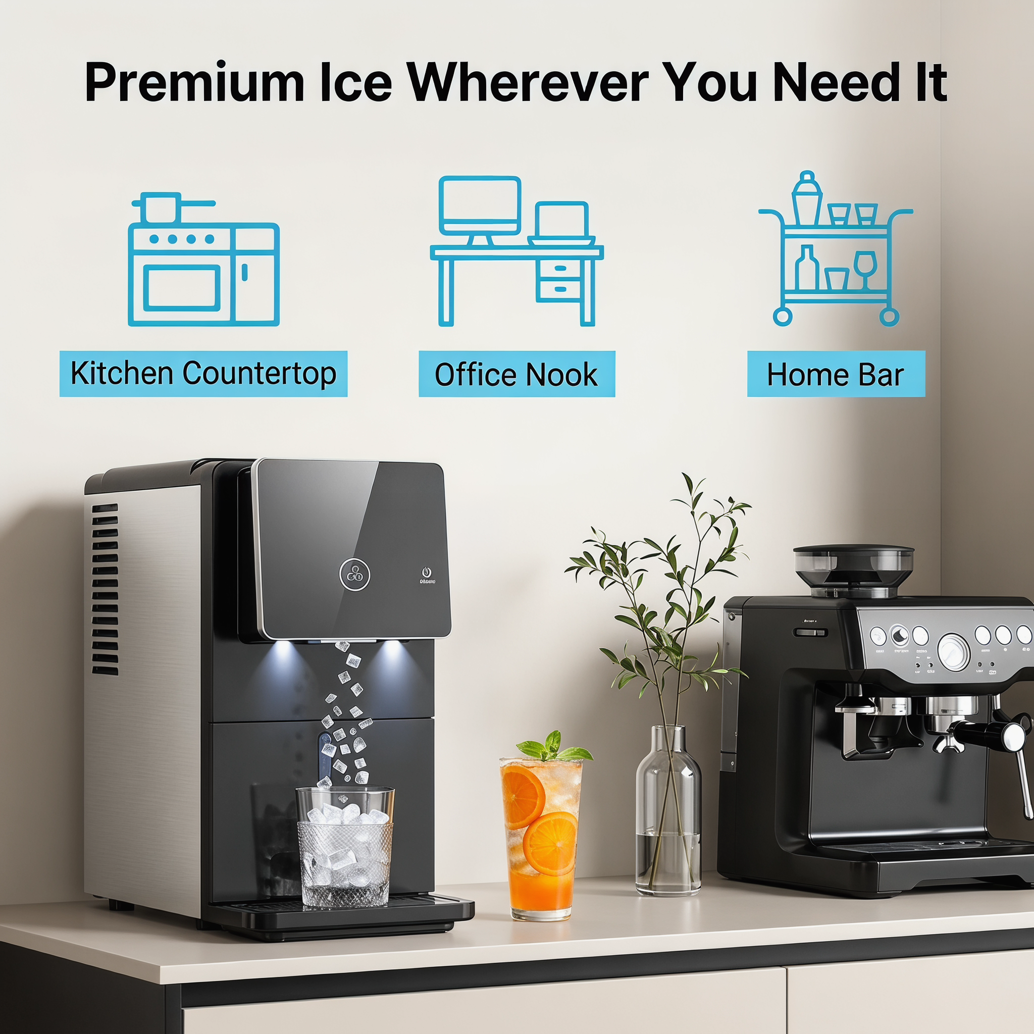 Countertop Automatic Nugget Ice Make