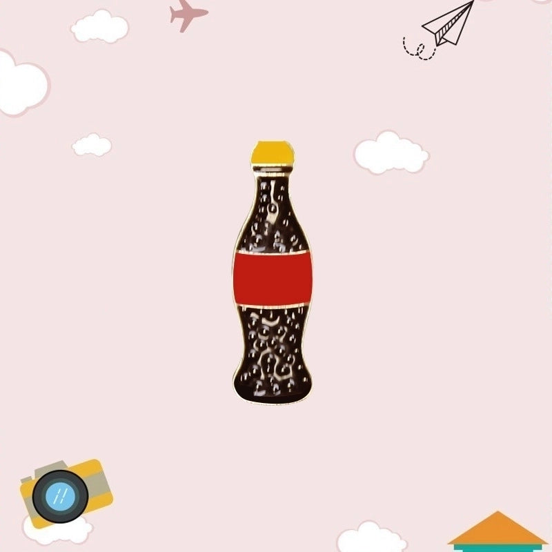 5 Pieces Cute Pin Geometric Rainbow Heart Shape Alloy Enamel Women’S Brooches