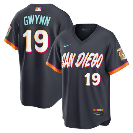 Youth San Diego Padres #19 Tony Gwynn Nike Obsidian 2026 City Connect Stadium Jersey