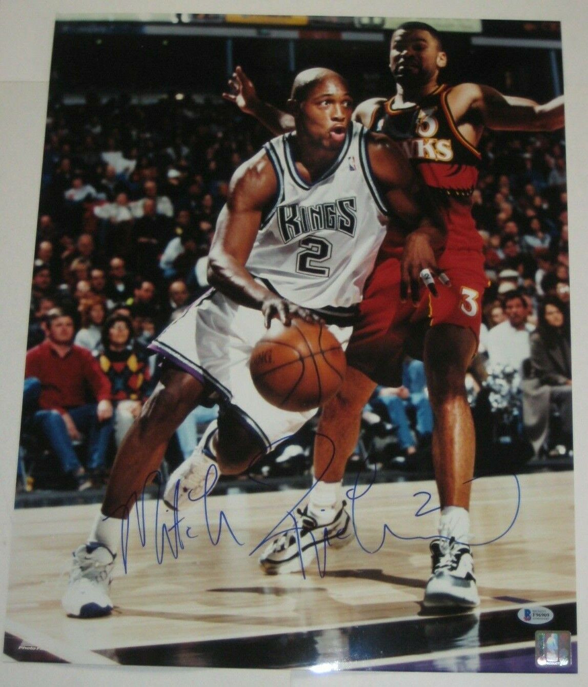 MITCH RICHMOND Signed Sacramento KINGS 16x20 Photo Poster painting with Beckett COA