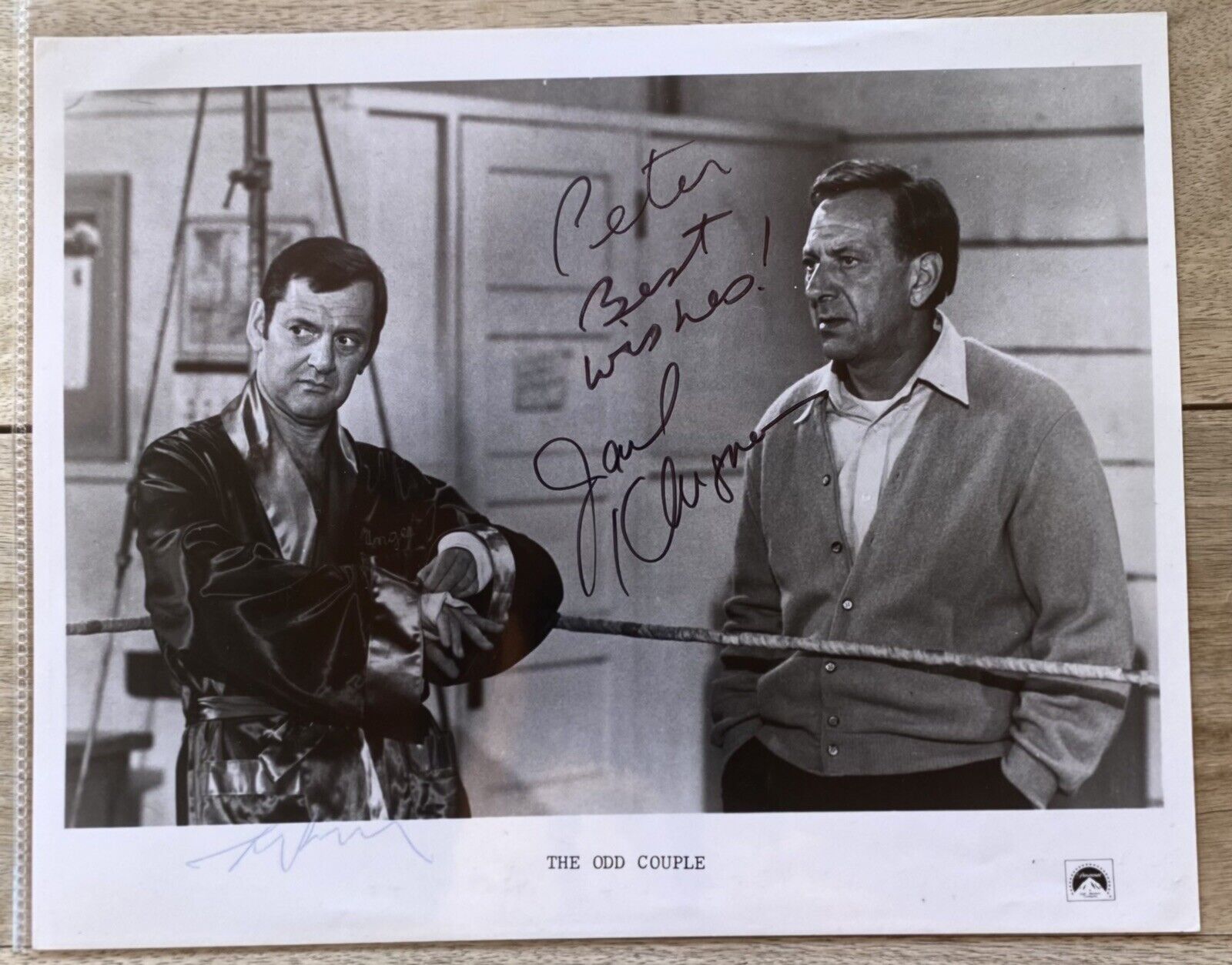 Jack Klugman & Tony Randall The Odd Couple 8x10 Signed Photo Poster paintinggraph Autographed