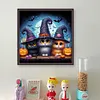 Halloween Cat-11CT Stamped Cross Stitch 40*40cm/15.75*15.75in