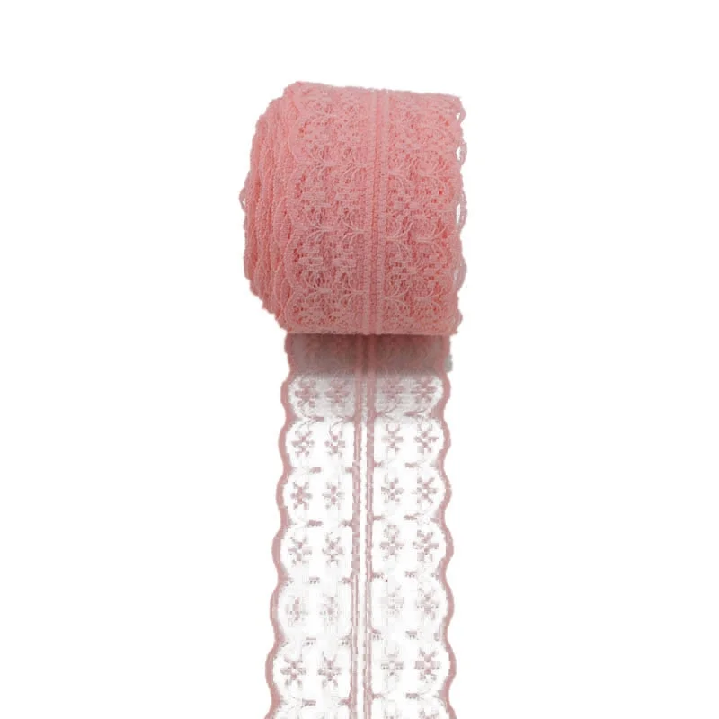 10m/lot 4.5cm Lace Ribbon Lace Trim Fabric Rustic Wedding Decoration Handcrafted Embroidered Sewing Clothes Dress DIY Material