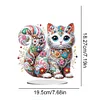 Ornement de bureau color&eacute; chats-simple c&ocirc;t&eacute; perceuse-diamant