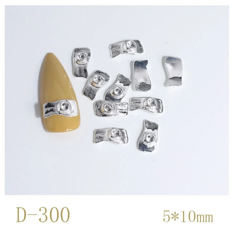 Nail Decoration Irregular Special Shaped Rutin Designs Metal Rhinestones 50 pcs/Set Nail Tips For Beauty Salons-Nail Inspo